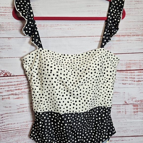 Summersalt polka dot ruffle oasis one-piece swimsuit - Picture 4 of 16